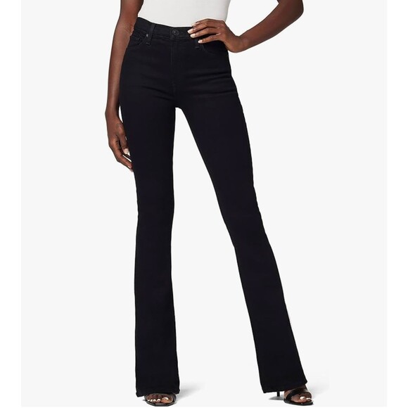 NWT HUDSON Women's Barbara High Waist Bootcut Jean Black 30 WH147DWI - Picture 1 of 8